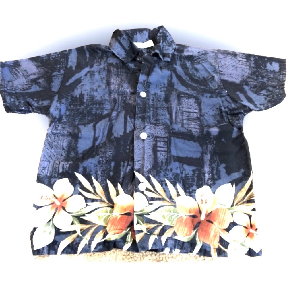 AUTHENTIC!! Hawaiian Shirt Boys Size 3-4 Made In Hawaii